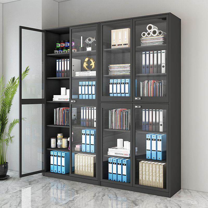 铁皮文件柜带锁资料柜黑色白办公室靠墙展示收纳柜钢制财务档案柜,商业/办公家具,办公储物柜,淘宝优惠券,粉丝福利购,淘宝优惠卷