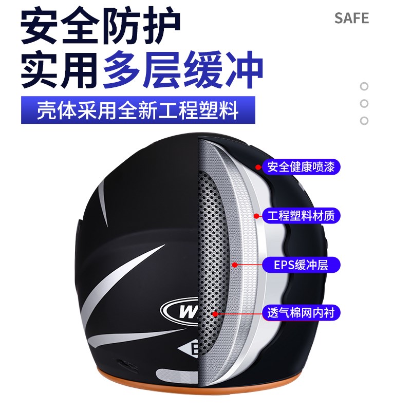 6XL超大号电动电瓶车头盔男特大码750加大头围女士秋冬.保暖安全