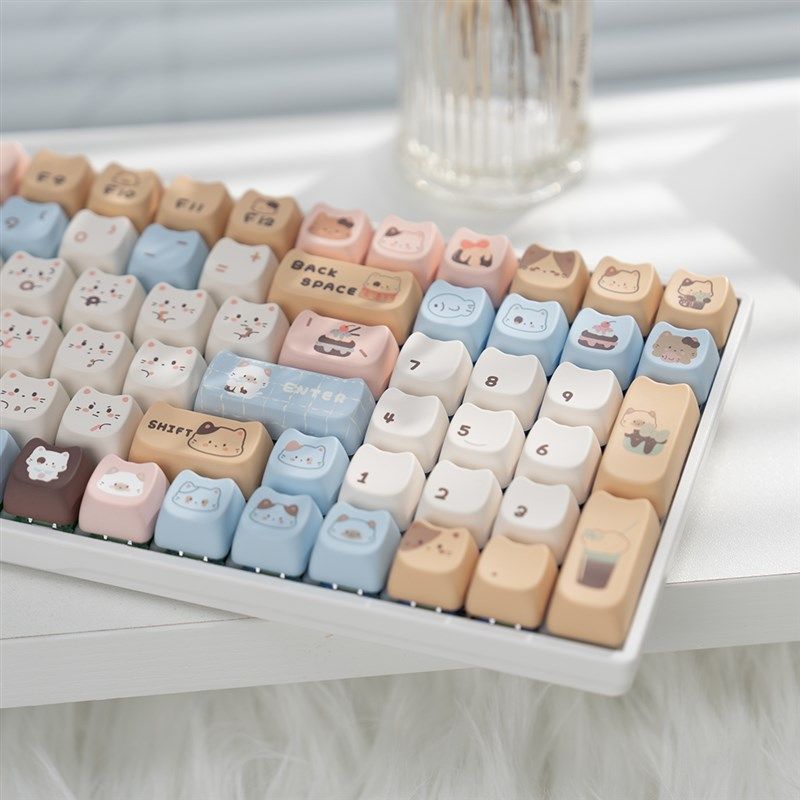 漫步猫MK100 客制化机械键盘YC100麻将音三模蓝牙无线静音热拔插