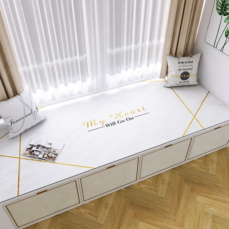 飘窗垫子2021新款高端窗台垫毯四季通用L防水可擦卧室阳台垫子定