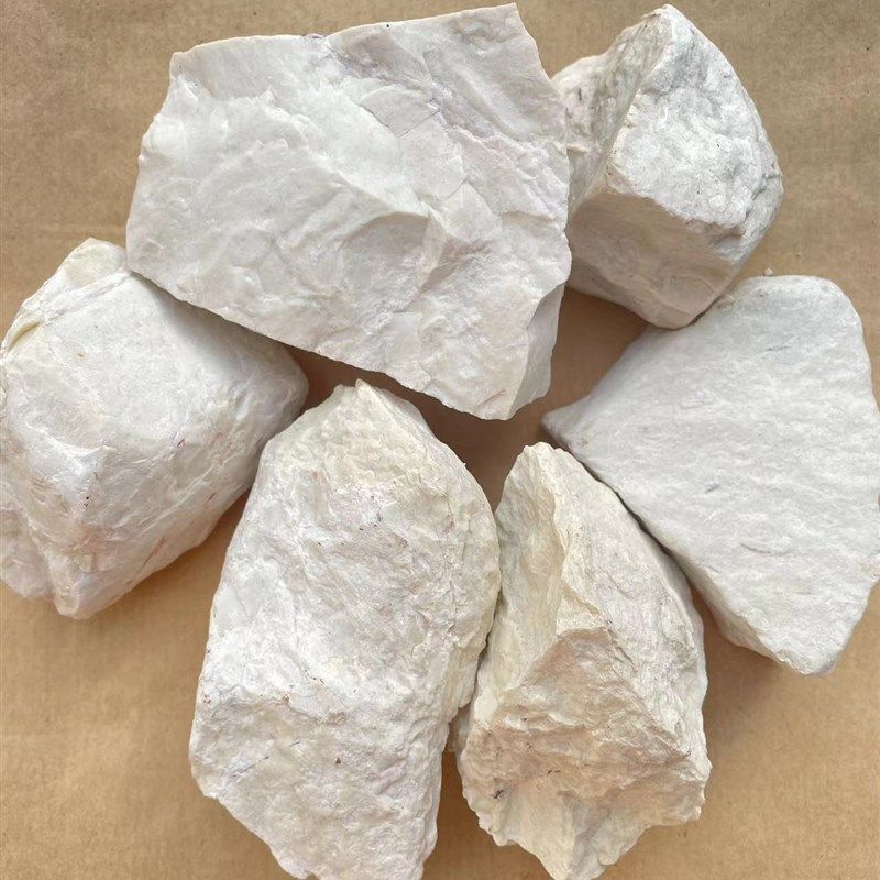 高纯实验煅烧高岭土块 水洗高岭C土原矿 瓷砖用高岭土矿石颗粒