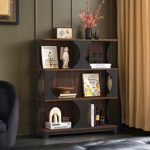 定制复古风展示柜餐边柜玄关柜客厅哈迪德书柜组合柜书架装饰柜子