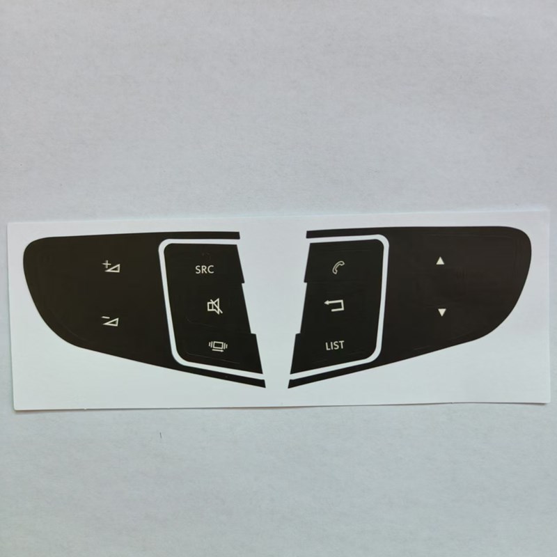 标致408高配508雪铁龙C3XR多功能方G向盘C4L开关按键翻新修复贴纸
