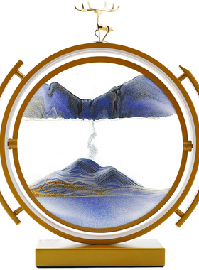 沙漏创意台灯流沙画摆件客厅x酒柜电视柜办公室家居装饰品生日礼