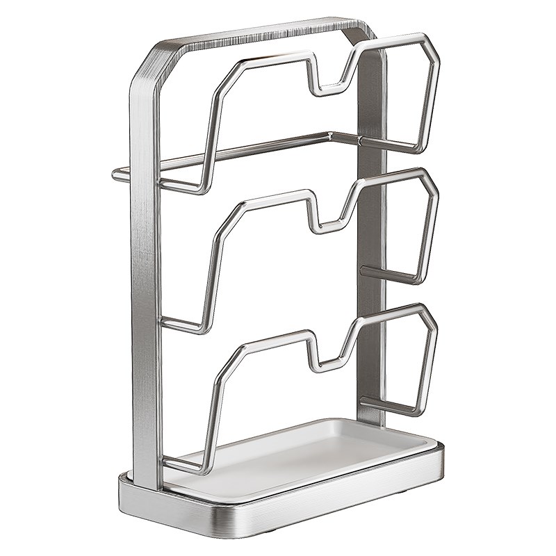 不锈钢锅盖架免打孔厨房置物架壁挂式多功能放置器砧Y板菜板收纳