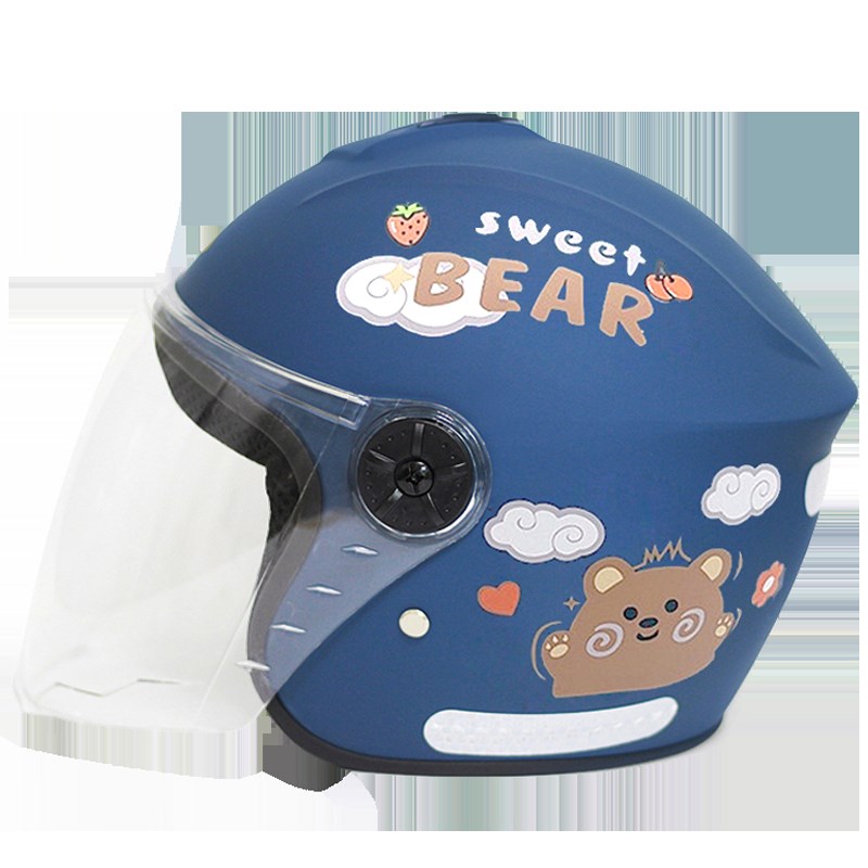 电动车儿童安全头盔3-6一12岁冬B天5男孩保暖女可爱安全帽女童四