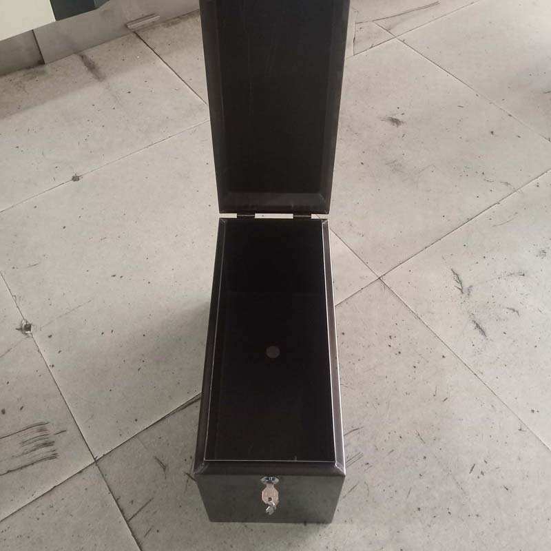 68黑钛不锈钢箱子机车尾箱边箱工具H收纳箱电动车后备箱户外防雨