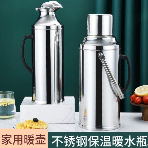 厂家不锈钢热水瓶2.0/3.2L带盖保温暖水壶家用鸭嘴形热水暖瓶
