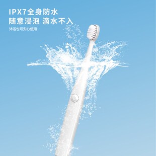 新款电动蓝光美白牙刷成人情侣男女USB充电软毛声波自动洁牙器