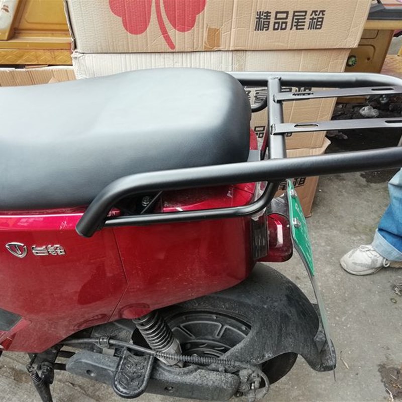 台铃可威电瓶车尾架电动车可耀后货架电摩后备箱尾V箱衣架外卖支