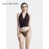 法式 性感蕾丝女士高开叉内裤 女生2026新款 「LR」禁欲朗姆 三角裤