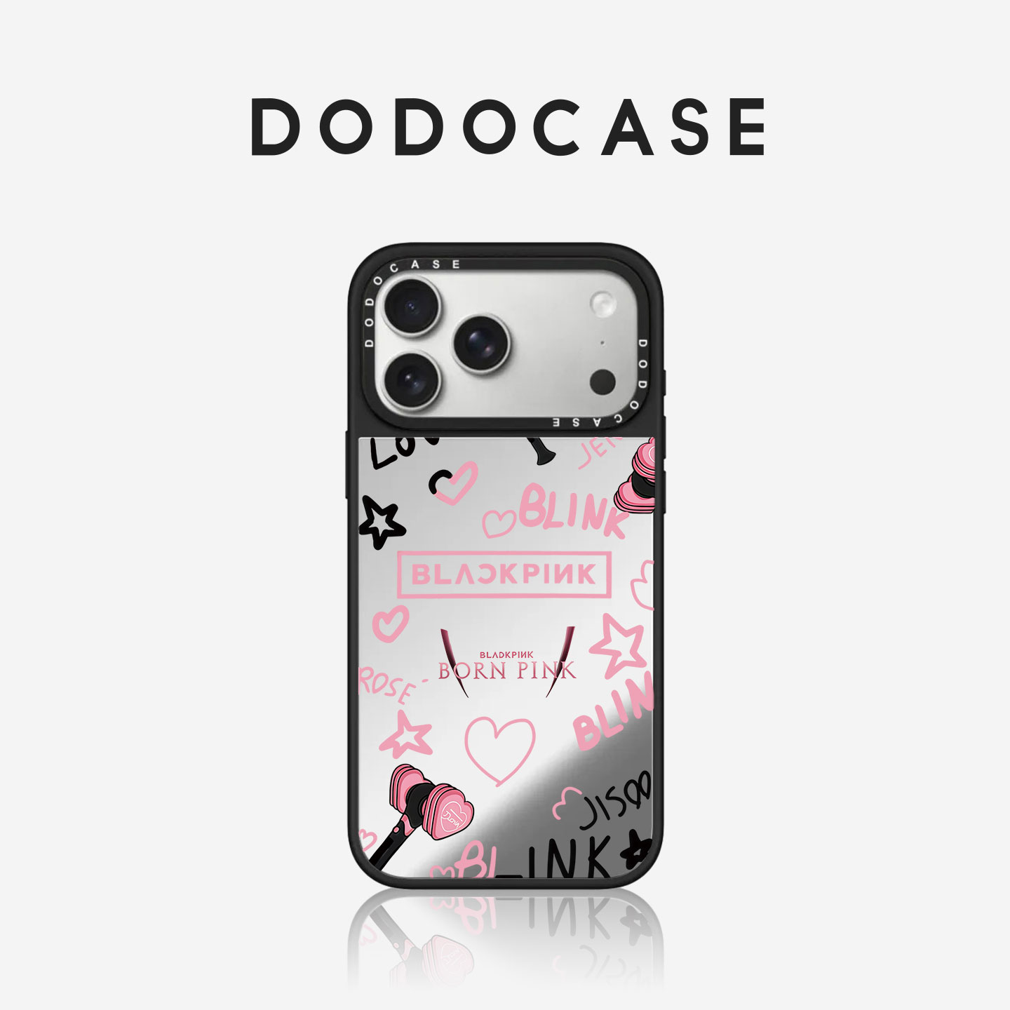 DODOCASE BlackPink英文贴纸 适用苹果18/17Promax手机壳iPhone16ProMax个性可爱1