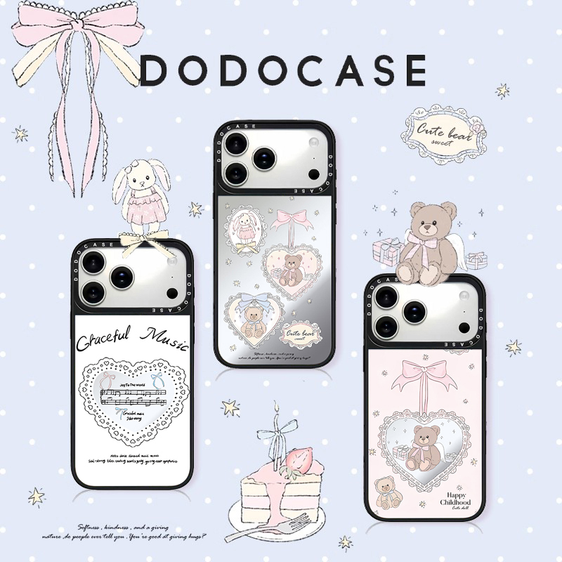 DODOCASE 甜酷芭蕾风小熊 适用苹果16Promax手机壳iPhone15ProMax蝴蝶结爱心14Pro卡通13可爱12防摔磁吸硬壳