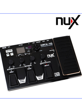 旋转七天琴行 NUX MFX-10电吉他综合效果器吉它数字合成效果器