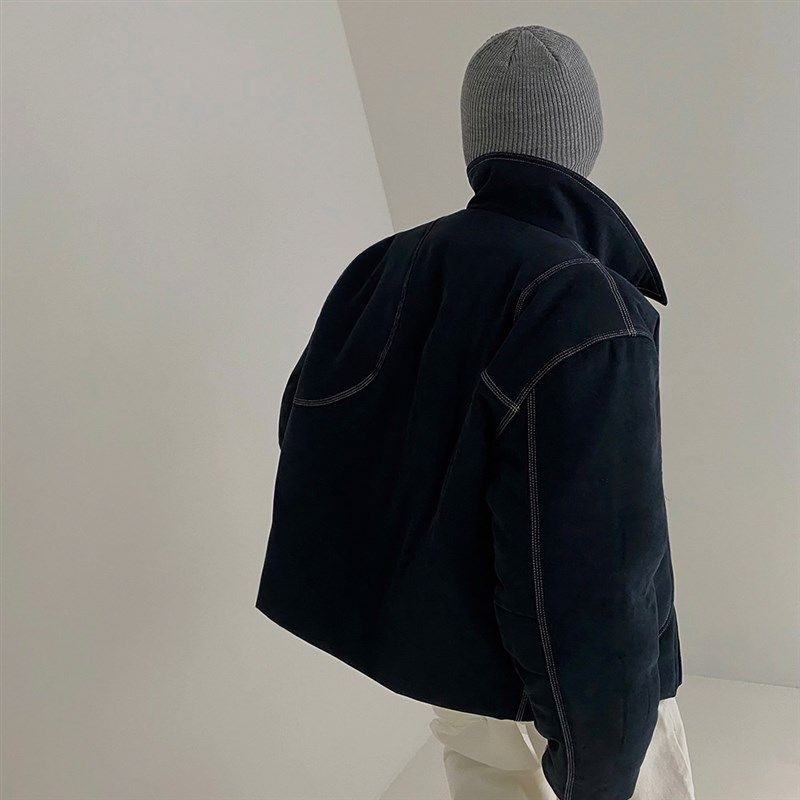 MRCYC秋冬纯色复古时尚保暖毛线冷帽子潮流男女百搭黑色针织情侣