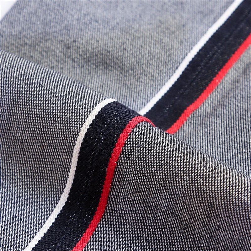 蓝色九分牛仔裤男休闲宽松直筒赤耳丹宁潮流小脚水洗9分裤子潮牌