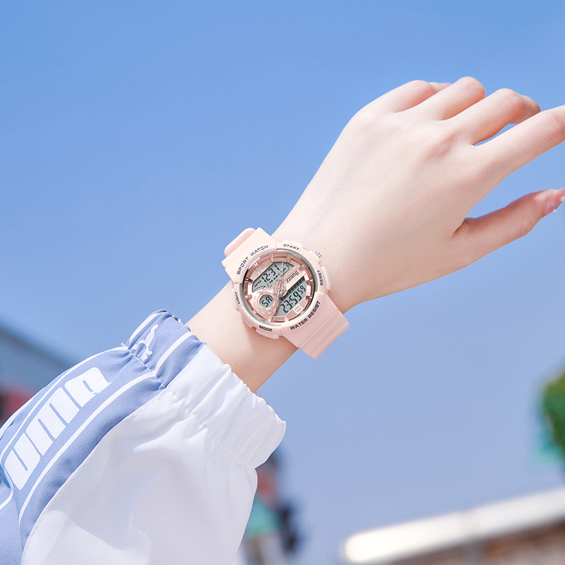 儿童女孩手表女款闹钟机械少女初中学生防水独角兽高中女生电子表