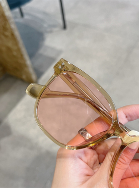 小红书网红同款素颜显脸小太阳镜2022新款防强紫外线茶色偏光墨镜