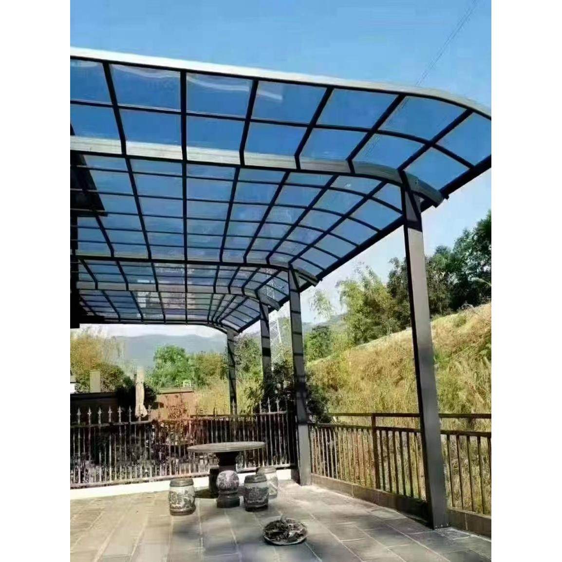 铝合金雨棚户外挡雨庭院屋檐院长阳台家用阳光棚别墅门头雨搭遮阳