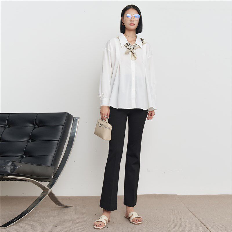 BELLYWEAR孕妇裤2024新款秋季外穿百搭通勤立体修身显瘦9分喇叭裤