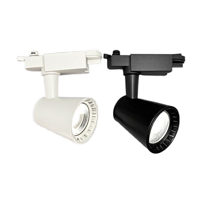led轨道射灯12w30瓦喇叭口聚光COB服装店餐厅商用导轨灯照画灯