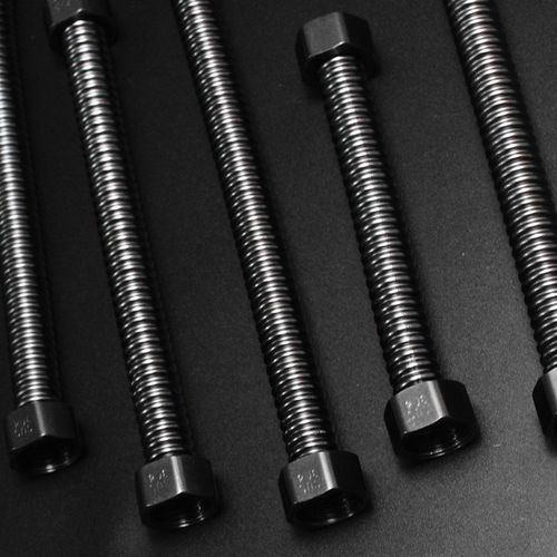 加厚304不锈钢波纹管 枪灰色 进水管  可以随意弯曲 金属软管