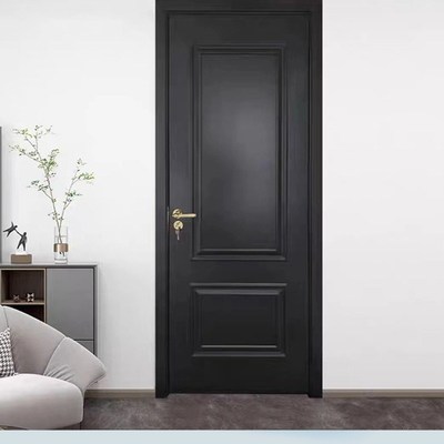 伯维门业法式复古房门定制奶油风实木复合烤漆静音卧室门房间门