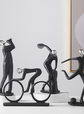 现代简约人物摆件家居客厅书房电视酒柜办公室桌面装饰工艺礼品摆