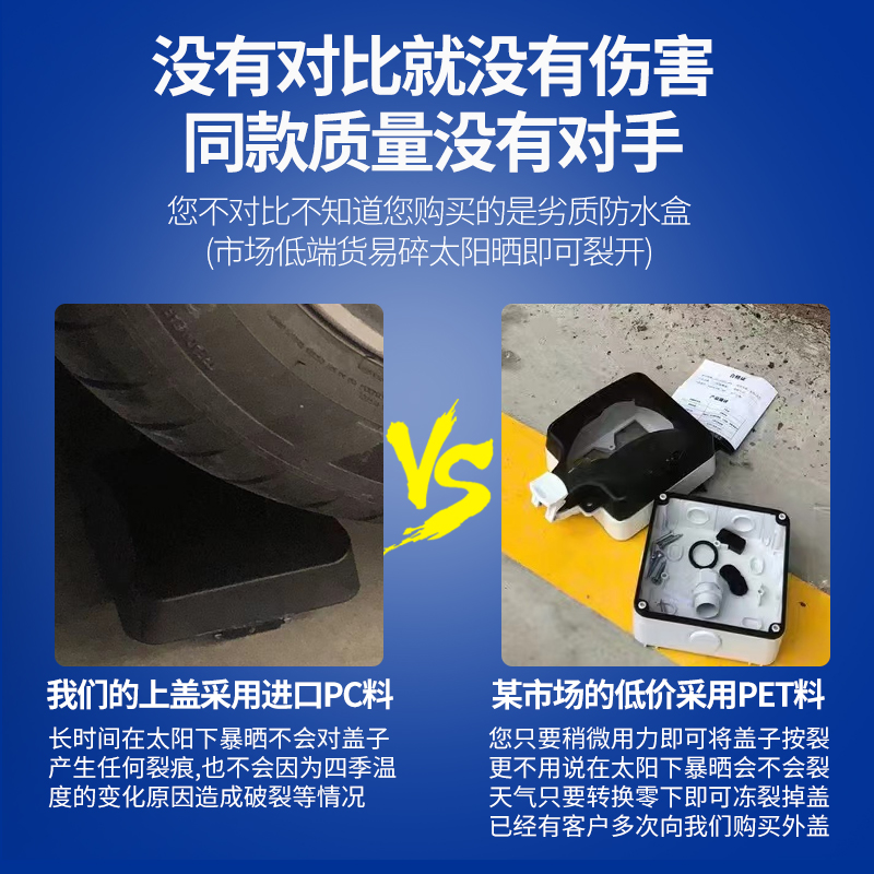 户外防水插座室外86型明装防雨露天防溅盒开关电源插座接线盒浴室