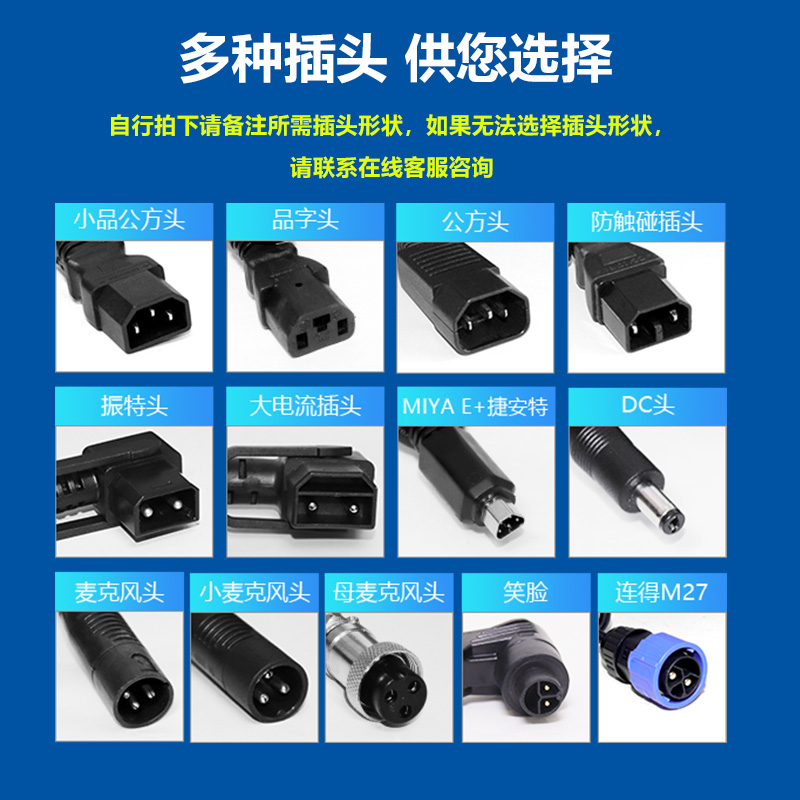 新国标三石电动车电瓶锂电池充电器48V12A伏新日爱迪电车通用