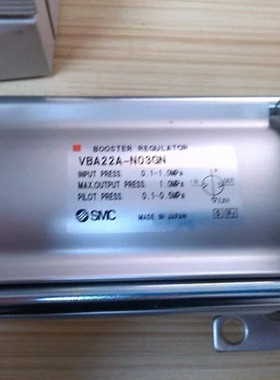 日本SMC气控增压阀VBA22A-N03GN 带压力表消音器加压阀