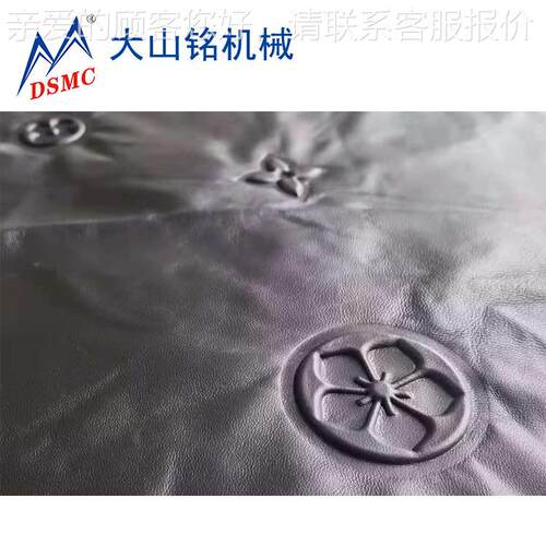 DMC/山大铭 羽服印图案压花机 液压单绒DS-2H810工位烫S画机