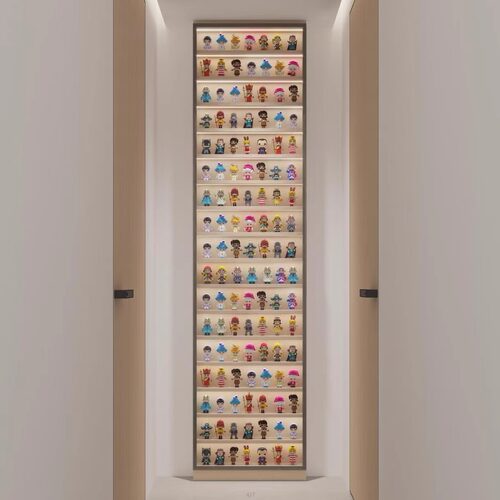 盲盒手办透明防尘玻璃展示柜