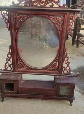 老物件 老家具 老梳妆台 梳妆镜 老家具老柜子民俗怀旧收藏摆件