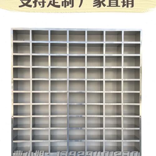 员工不锈钢碗柜食堂多格饭盒不锈钢柜子员工带门学校餐盘柜收餐柜