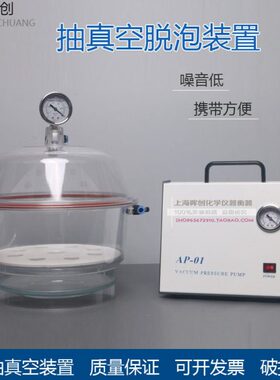 真空装置150 250mm无油泵AP-01 SCJ-10塑料真空干燥器脱泡器抽滤