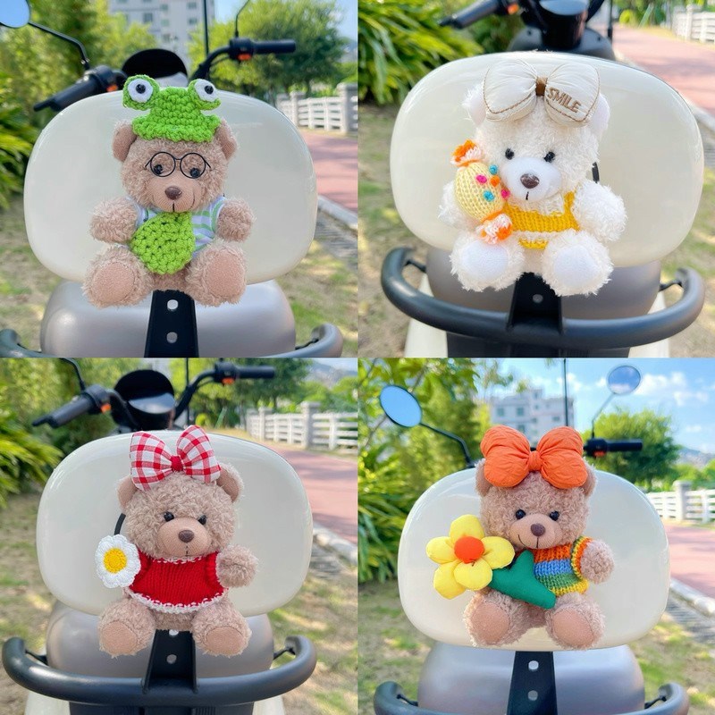 电动车装饰小配件公仔可爱用品大全女生电K瓶车摩托车尾部挂件改