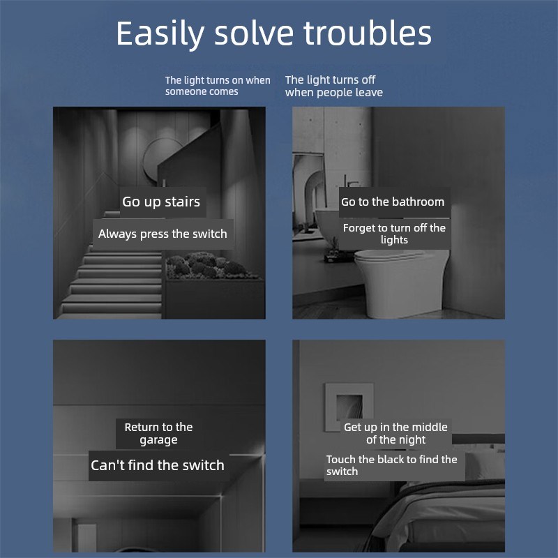 Fsl佛山c照明Led灯泡楼梯通道入口门人体微波雷达声光控制走廊传