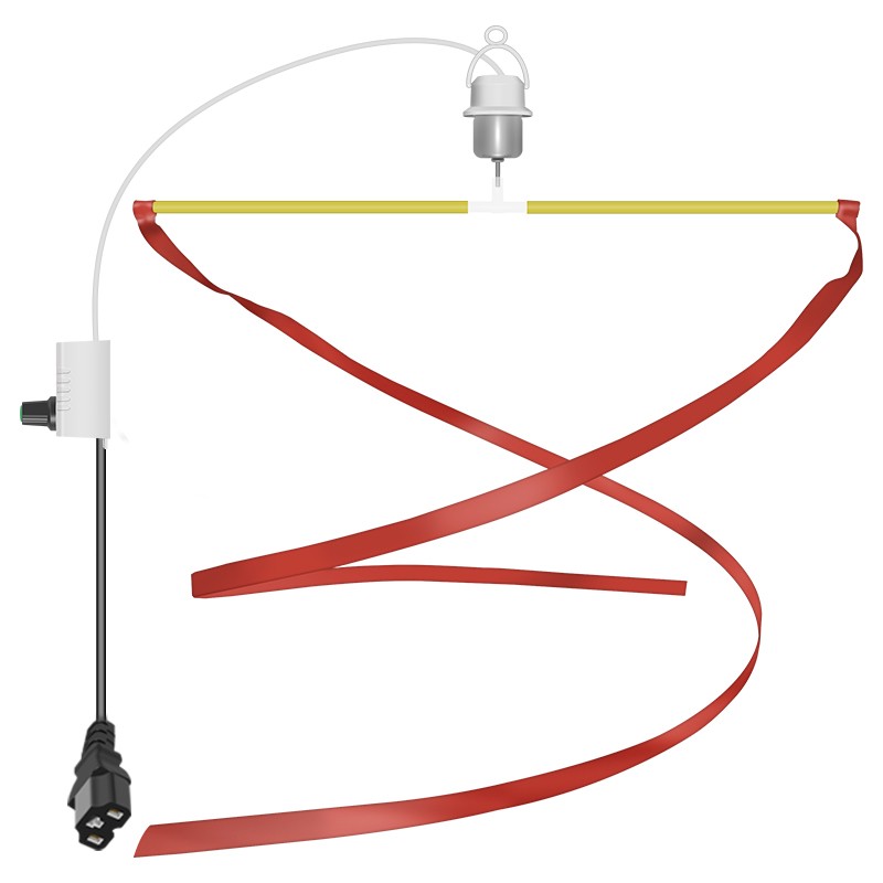 12伏小吊扇驱蚊赶苍蝇无级调速风扇48v60V直流电瓶电动车电风扇