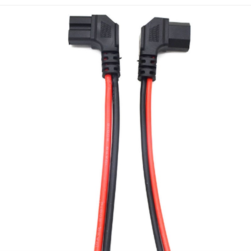 50安德森插头转品字公母头外送锂电池换电电动车充电口连接线