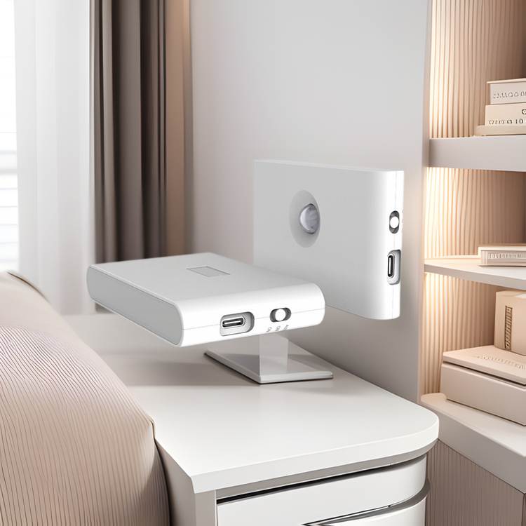 智能感应小夜灯LED红外光感夜灯TypeC充电磁吸式无线感应小夜灯
