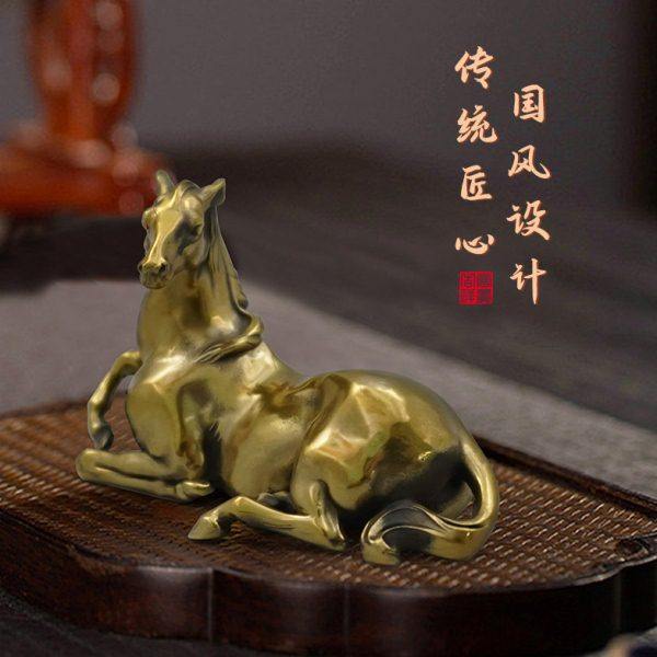 铜马生肖小摆件马到成功仿古实心骏马迷你马家居装饰工艺礼品摆件