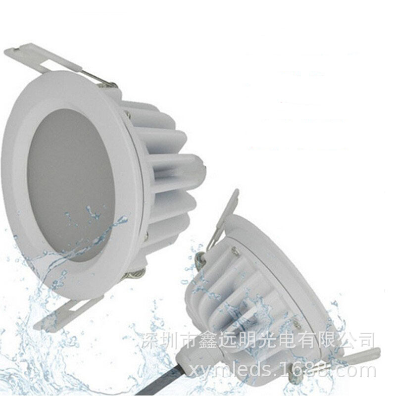 防水筒灯7W9W12W15W桑拿房筒灯浴室洗浴筒灯COB光源防炫光筒灯