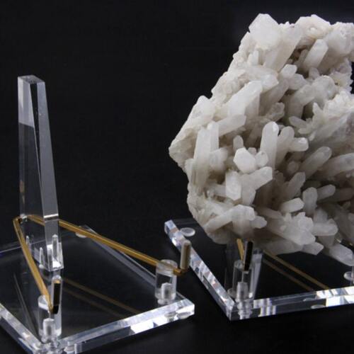 欧式背景墙有机玻璃亚克力展示架晶体矿物底座原石矿石底座托水晶