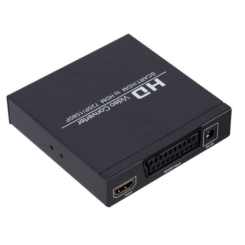 SCART+HDMI转HDMI音频分离Digatal Audio SCART转HDMI视频转换器