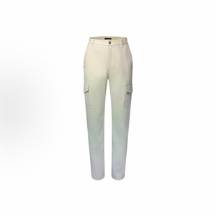 渐变马赛克牛仔印花直筒长裤 男女情侣同款 25SS 严浩翔 Adam