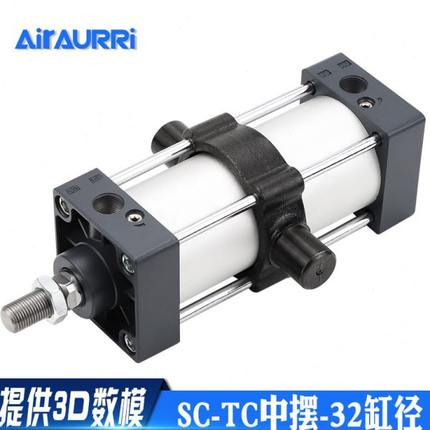 SC32-25/50/75/100/150/175/200 x500S-TC标准气缸带中摆亚德客型