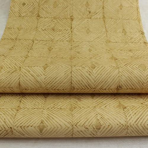 美国进口纯纸墙纸新中式复古方格子草编纹书房餐厅茶室背景墙壁纸