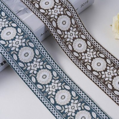 宽6cm窗帘花边辅料提花织带竖拼辅料沙发靠垫抱枕床旗桌旗6R120