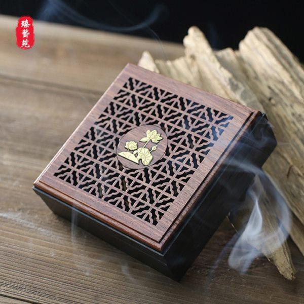 红木花梨家用室内镂空盘香盒焚香炉车载禅意木质香盘熏香炉檀香盒,家居饰品,香托/香盘/香座/香插,淘宝优惠券,粉丝福利购,淘宝优惠卷